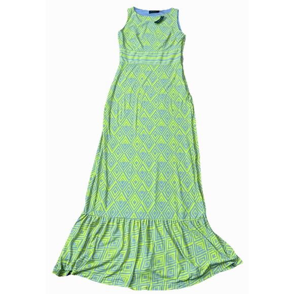 The Limited Lime Green And Gray Maxi Dress‎ Size XS NEW NWT - Picture 1 of 4